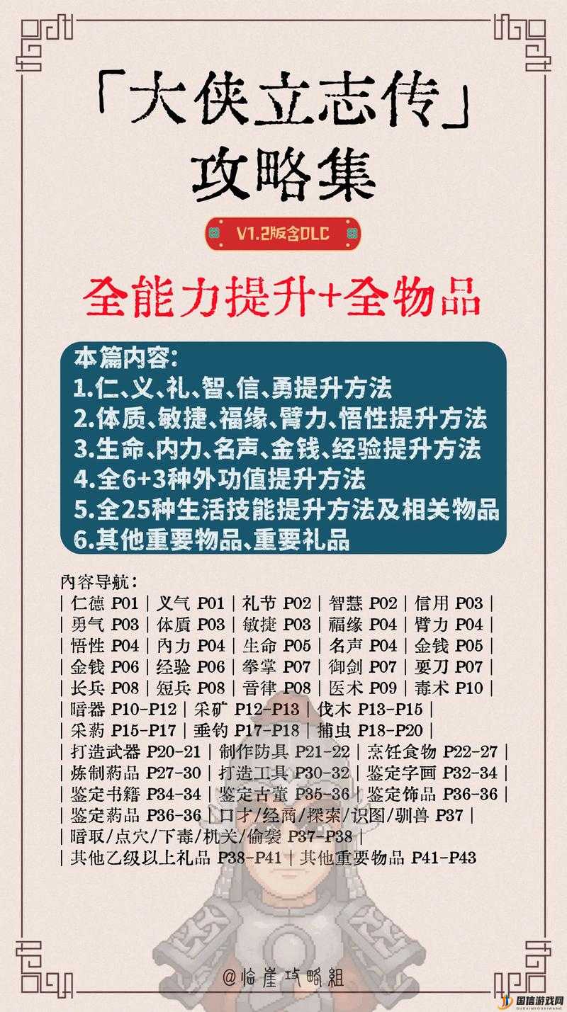 大侠立志传游戏臂力属性高效提升方法与全面攻略